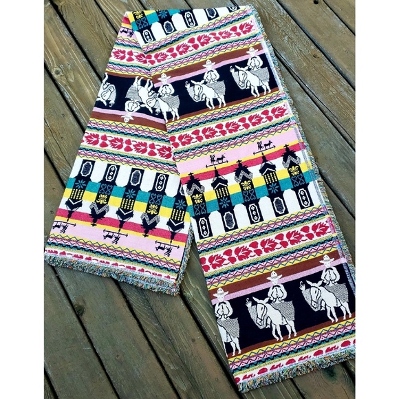Sold.  Sausalito Mexican Southwest Tapestry Rug - Picture 6 of 6